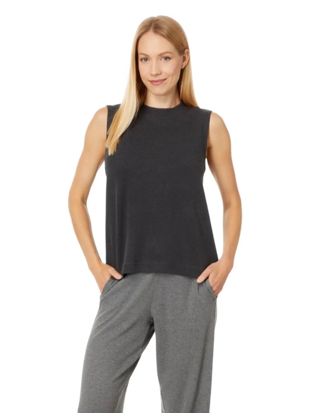 Pact Organic Cotton Mock Neck Shell